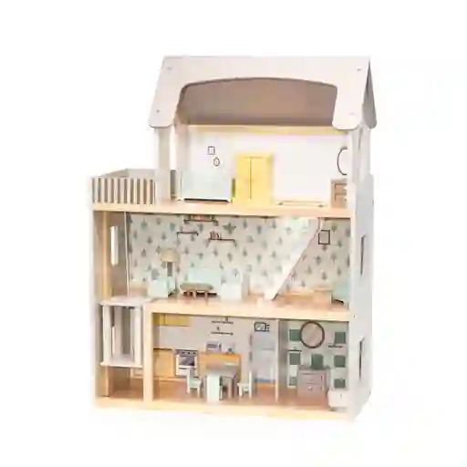 Casita De Muñecas De Madera Gracia