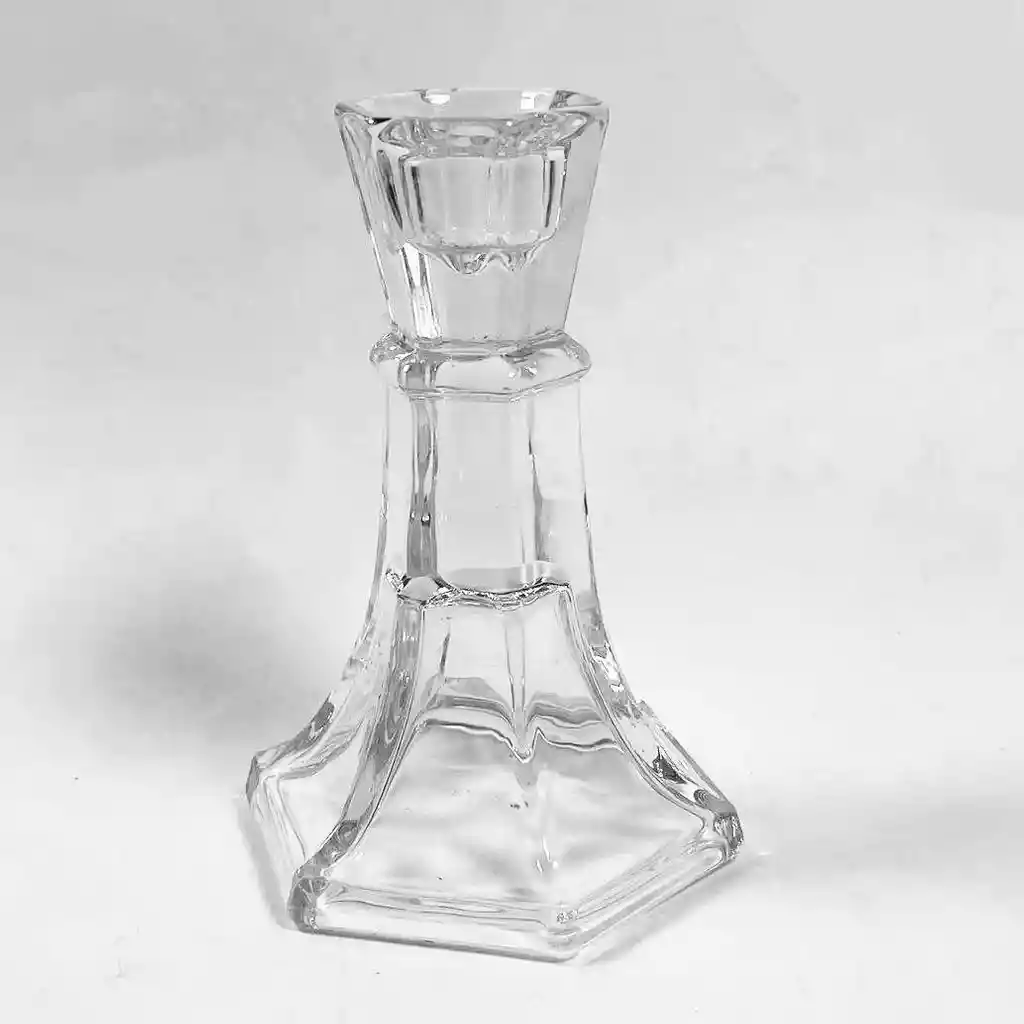 Portavela Vidrio Cuadrado 12.5cm