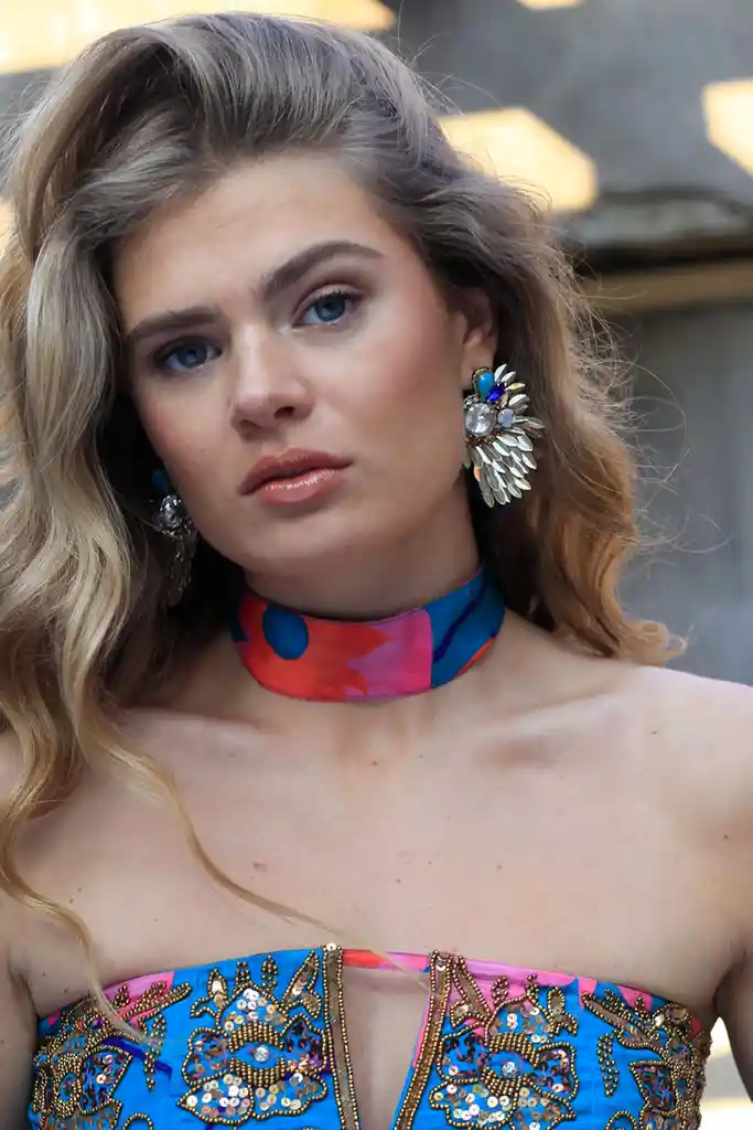 Aros Peacock Plateado