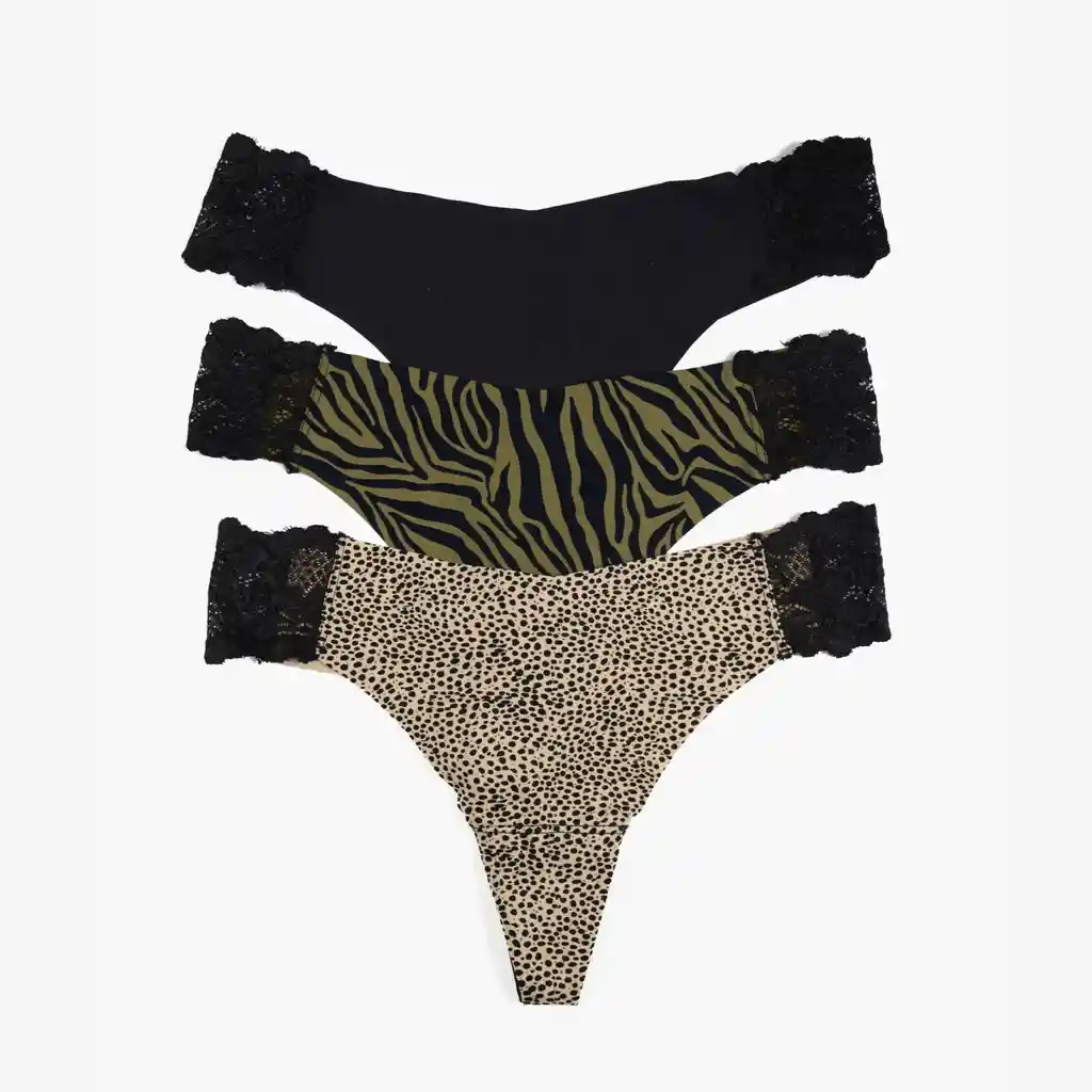 Set 3 Colaless Mujer Xl Negro