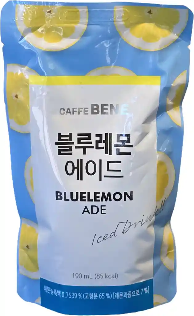 Jugo De Limon Azul 190ml Caffe Bene