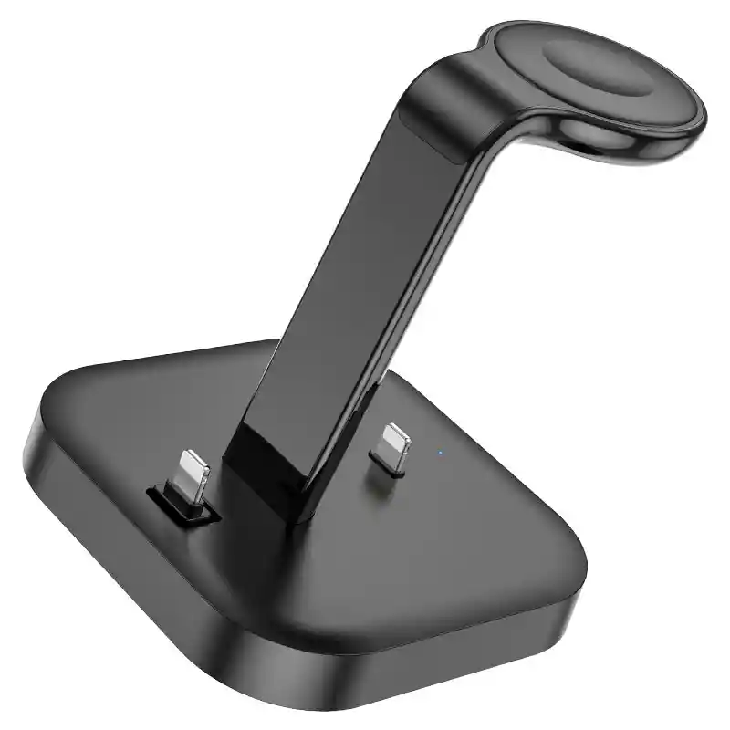 Base Cargador Inalámbrico 3 En 1 Hoco Cw43 Negro