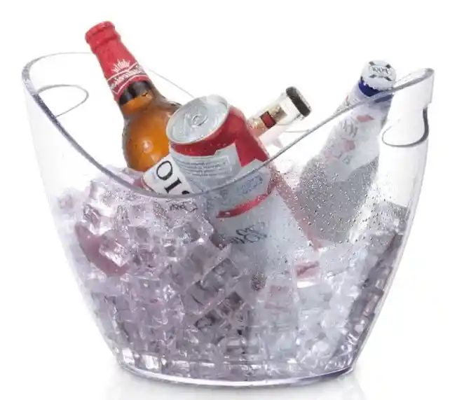 Hielera De Acrilico Transparente 8 Litros