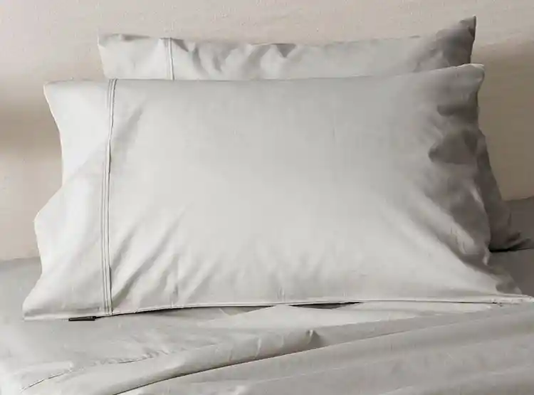 Juego Sábanas Sohome Light Gray King 180 Hilos Gris Lisas