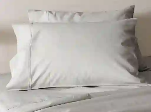 Juego Sábanas Sohome Light Gray 2 Plazas 180 Hilos Gris Lisas