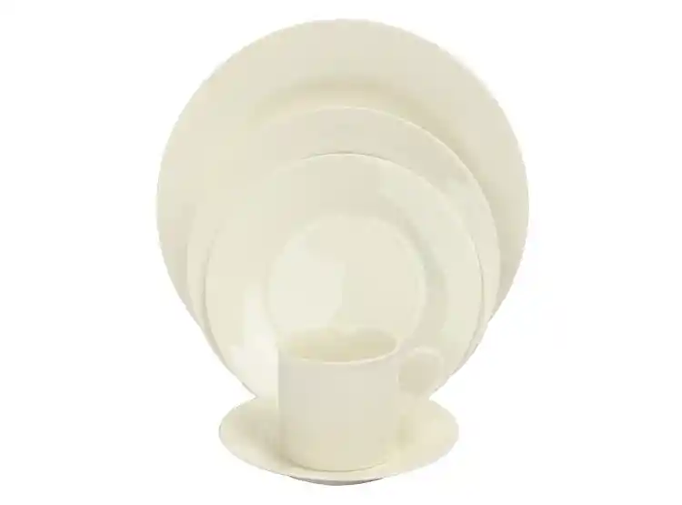 Juego Vajilla Ripley Home Basic New Rimmed Porcelana 30 Piezas