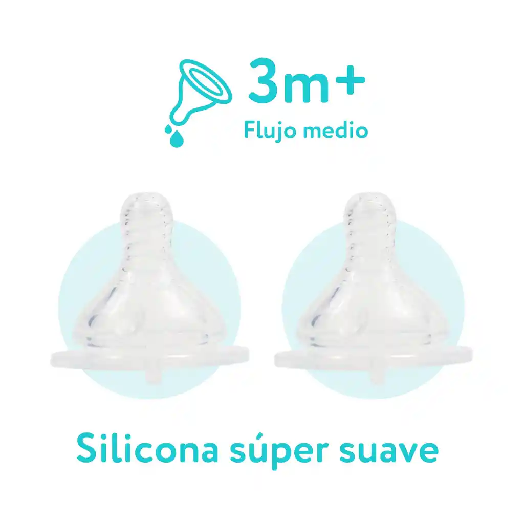 Tetinas Boca Ancha Motherna 2uns.