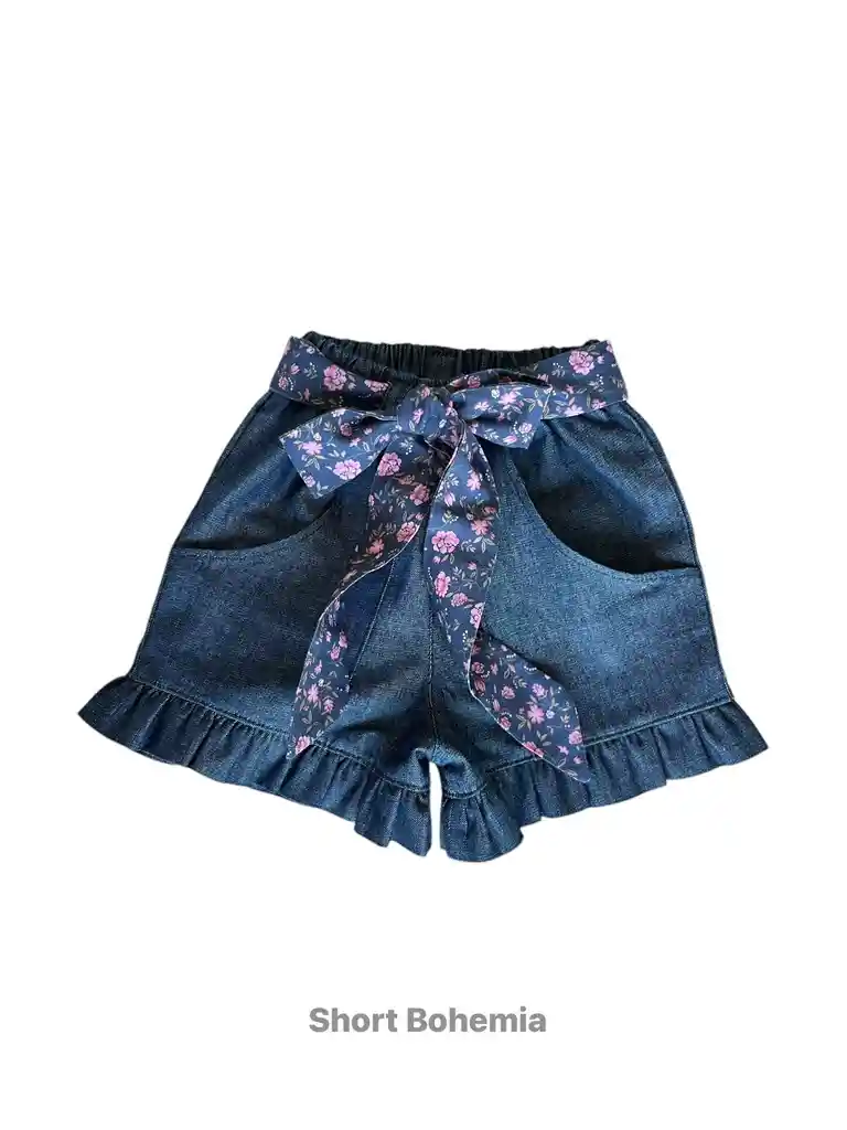 Short Bohemia Denin Niña Talla 3 Años