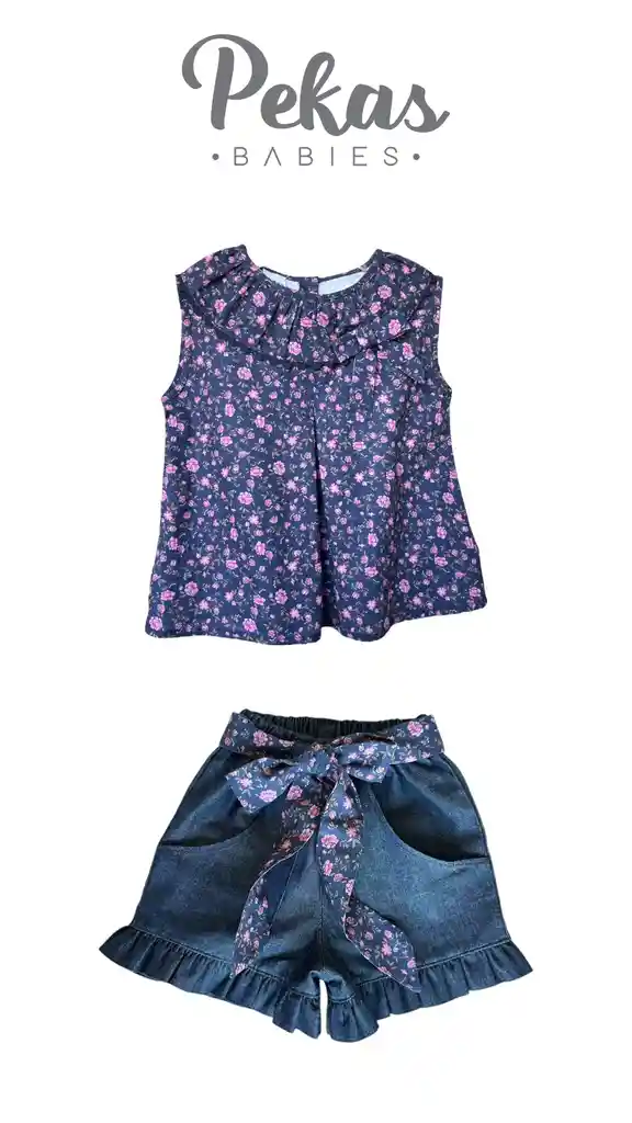 Short Bohemia Denin Niña Talla 3 Años