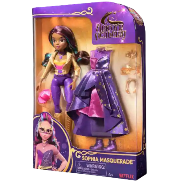 Academia Unicornio Muñeca Sophia Con Máscara