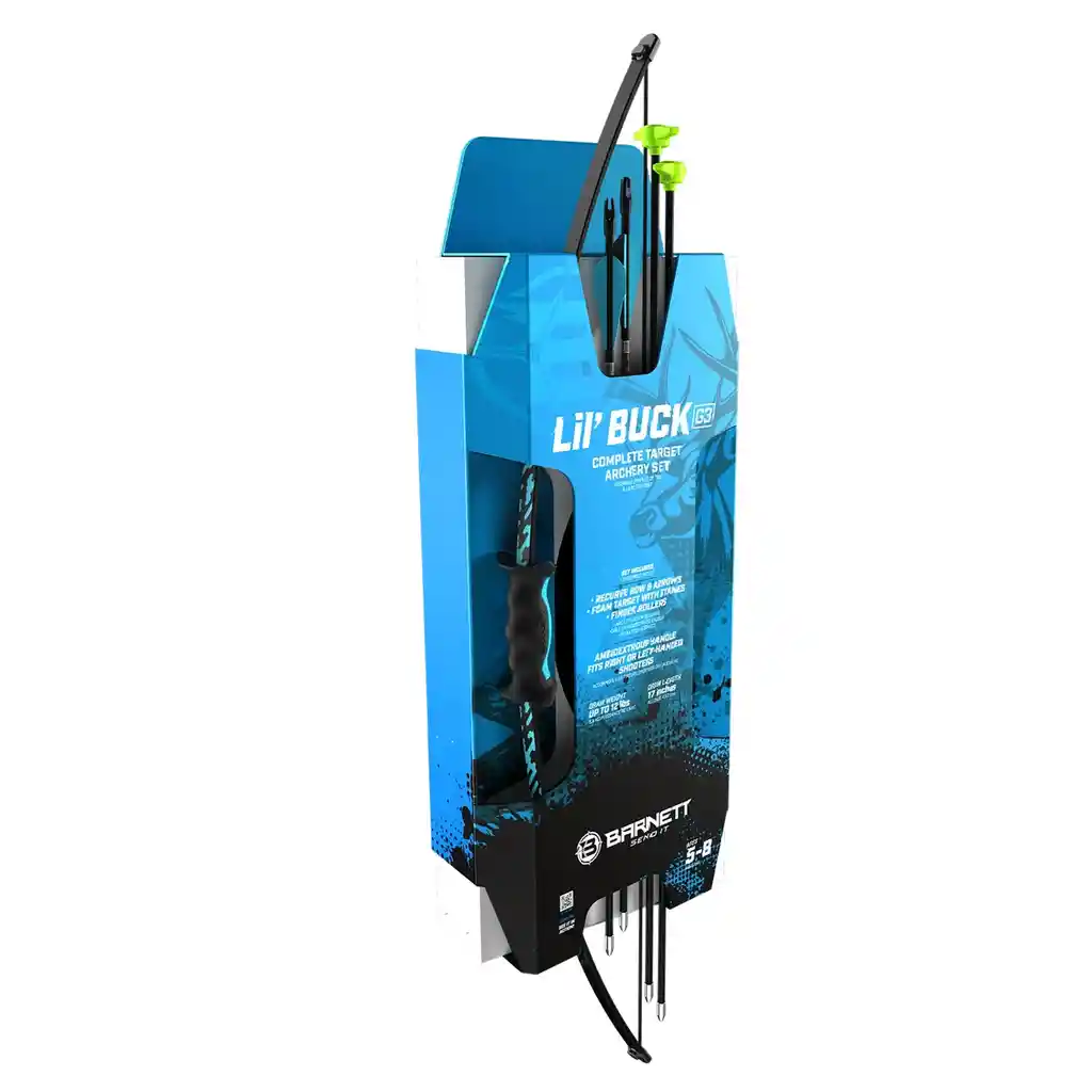 Arco Recurvo Barnett Lil Buck 83cms 12libras Azul Juvenil