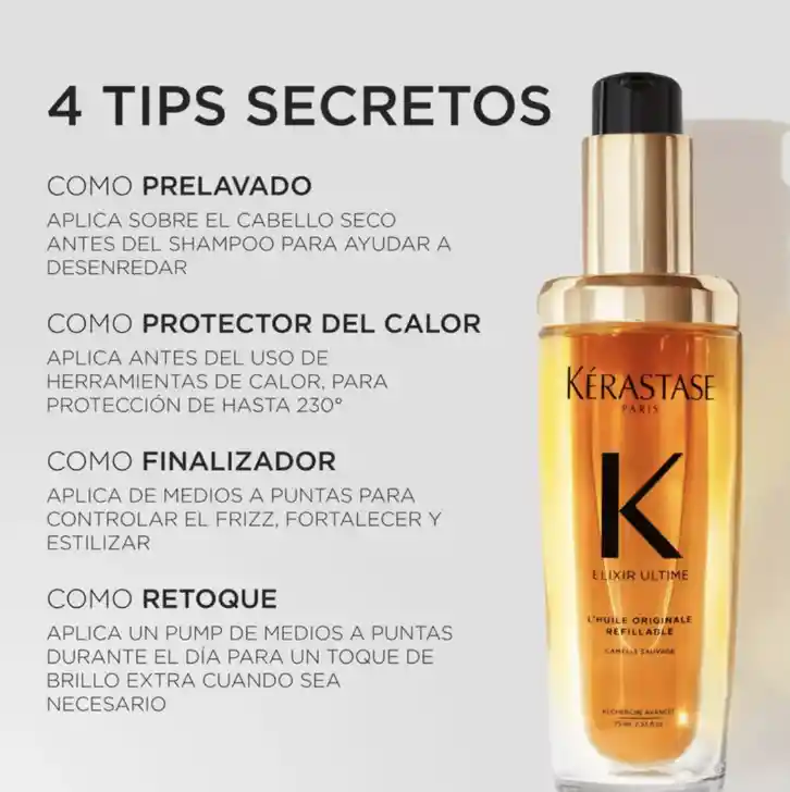 Aceite Capilar Kérastase Elixir Ultimo 75ml Nueva Versión