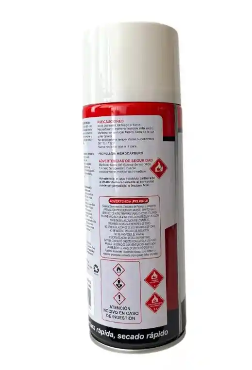 Pintura Spray Aerosol Blanco Brillante Uso General 400 Ml