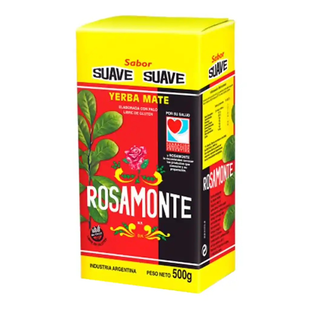 Yerba Mate Suave 500g Rosa Monte