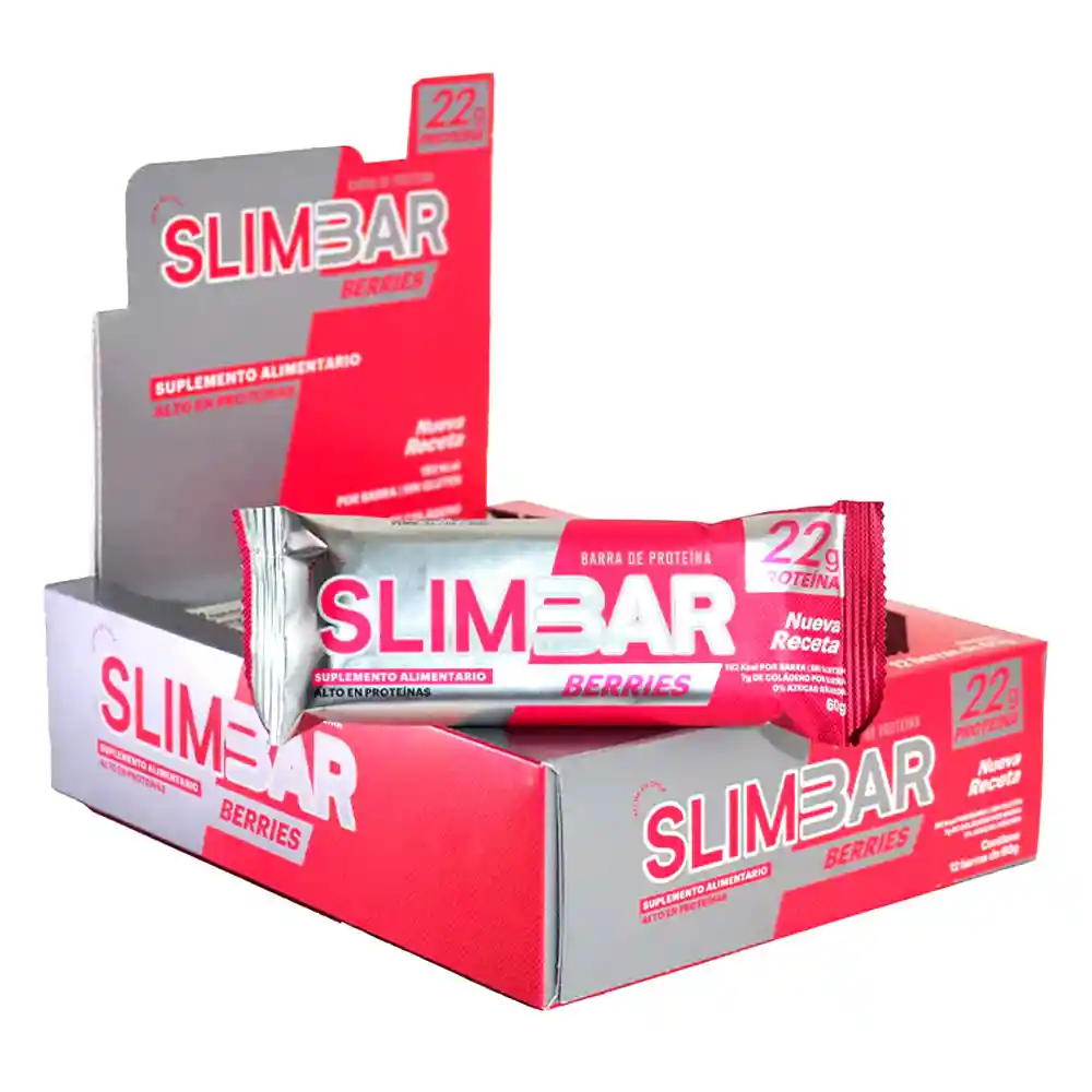 Slimbar Barra De Proteina Berries 60g