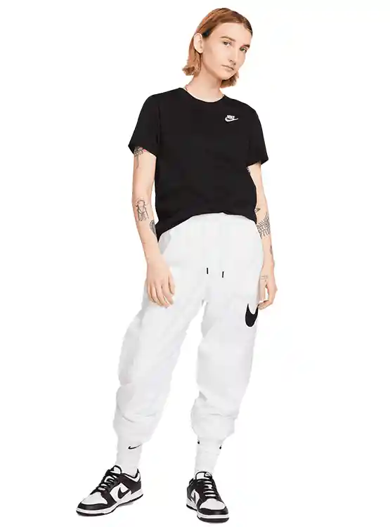 Polera Algodón Mujer Nike Sportswear Club Essentials Dx7902-010 Talla S