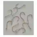 Anzuelo De Pesca Silver Wave Beak Octopus #6 O,11gr 1,5cms X10