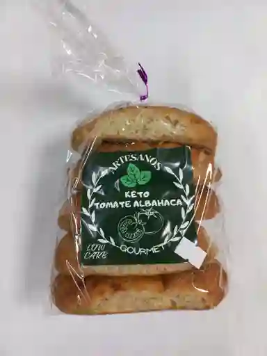 Pan Keto Tomate Albahaca Artesanos Gourmet