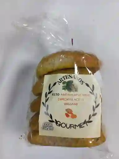 Pan Keto Curcuma Aceite Oregano Artesanos Gourmet