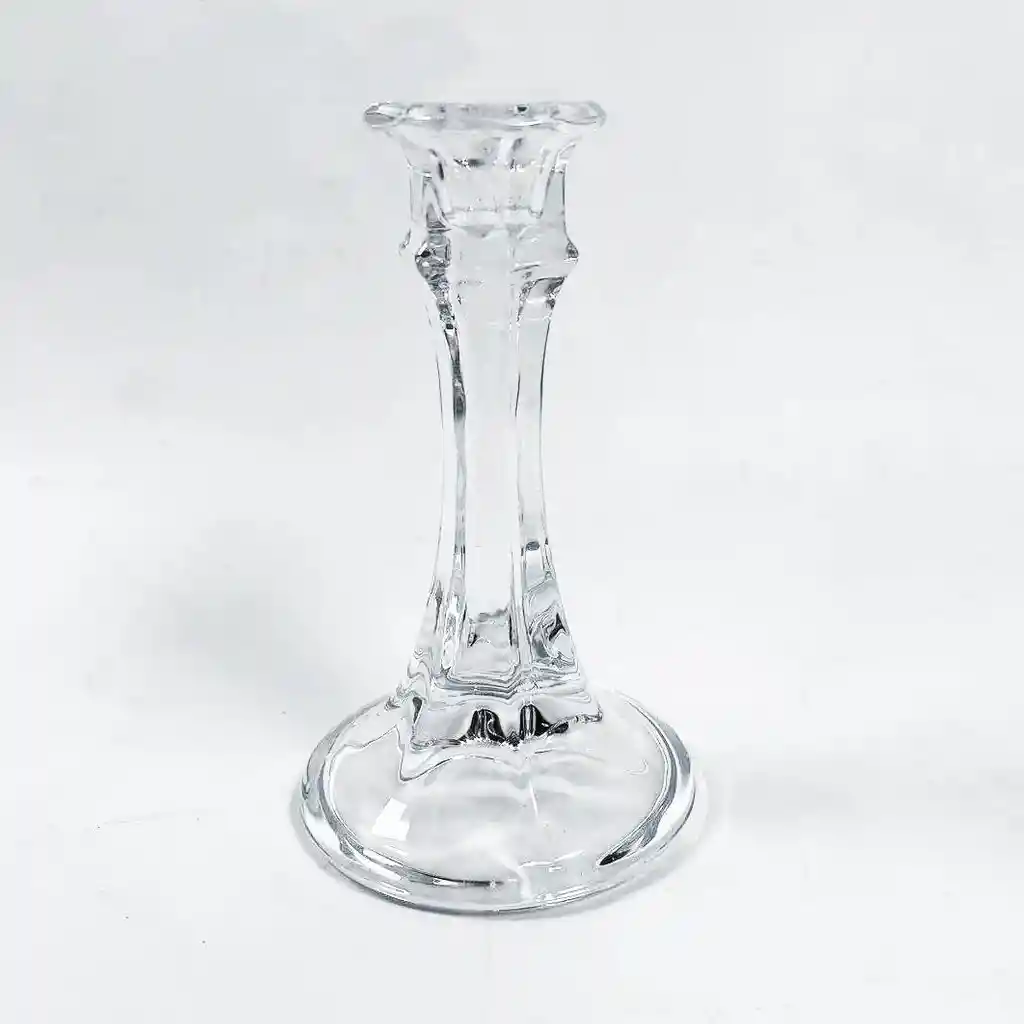 Portavela Vidrio Cuadrado 15.5cm