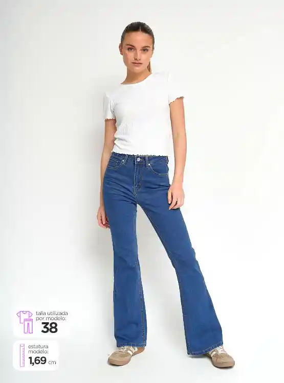 Jeans Mujer Index Flare Talla 40