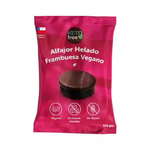 Alfajor Helado Keto Vegano Frambuesa (vegano)