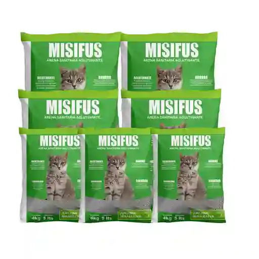 Arena Sanitaria Misifus 24 Kg- Manzana