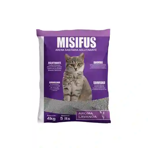 Arena Sanitaria Misifus 4kg – Lavanda