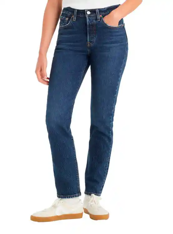 Jeans Algodón Mujer Levi's 501 Tiro Alto Talla 26