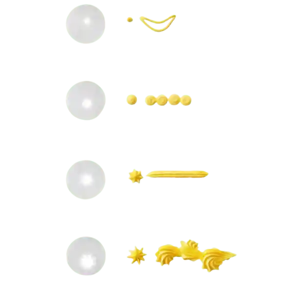 Wilton Set 4 Boquillas De Plástico Para Manga Pastelera