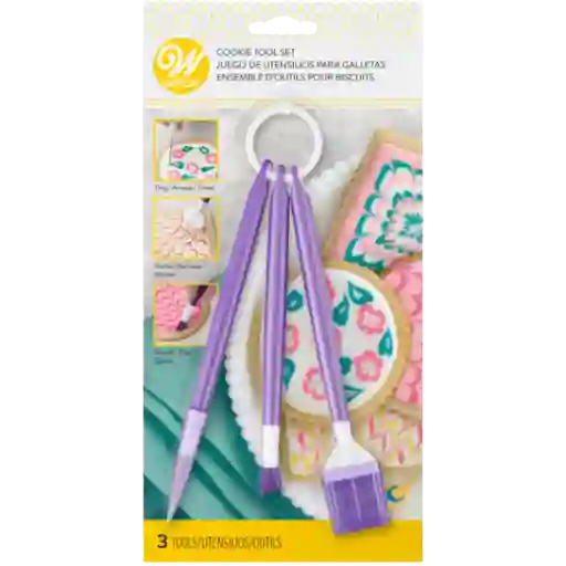Wilton Set 3 Piezas Herramientas Para Decoración De Galletas