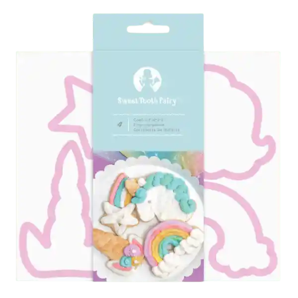 American Crafts Set 4 Cortadores Moldes De Galletas Fiesta Unicornio
