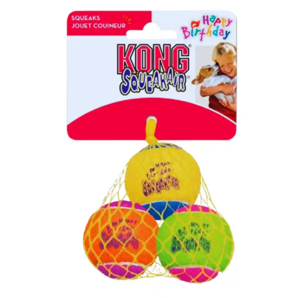 Kong, Squeakair Ball Birthday 3x M