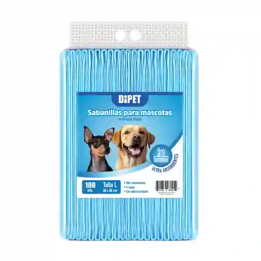 Dipet Sabanillas Perros Y Gatos - 100 Unidades 60 X 60 Cm