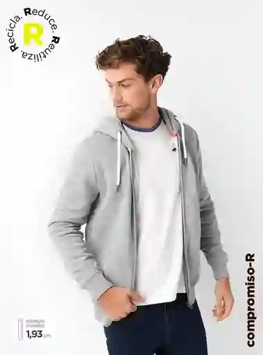 Polerón Hombre Robert Lewis Full Zipper Talla M