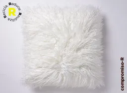 Cojín Ripley Home Peludo 50x50 Cm Ivory