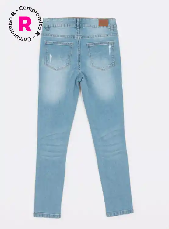 Jeans Niña M6t Index Rasgado Talla 14