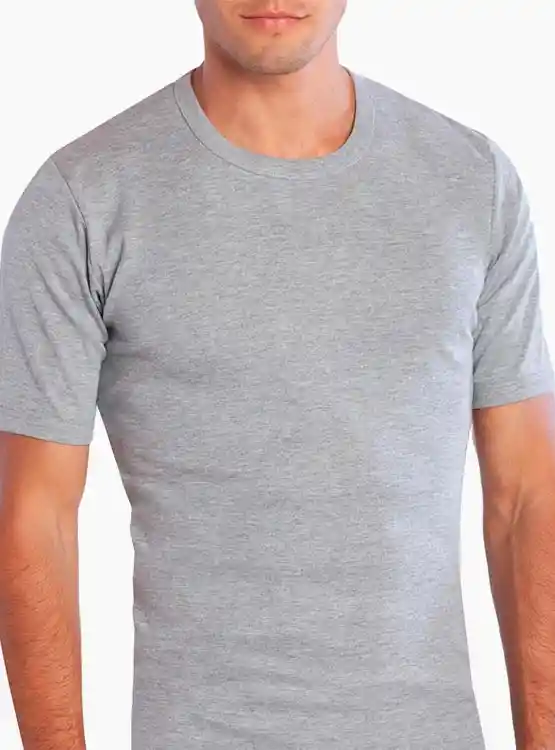 Camiseta Alg Cuello Polo M/c Gris M