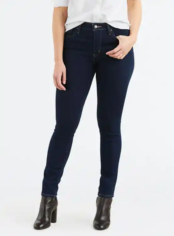Jeans Lvw 721 H. Rise Skinny 188820023 Azul Oscuro