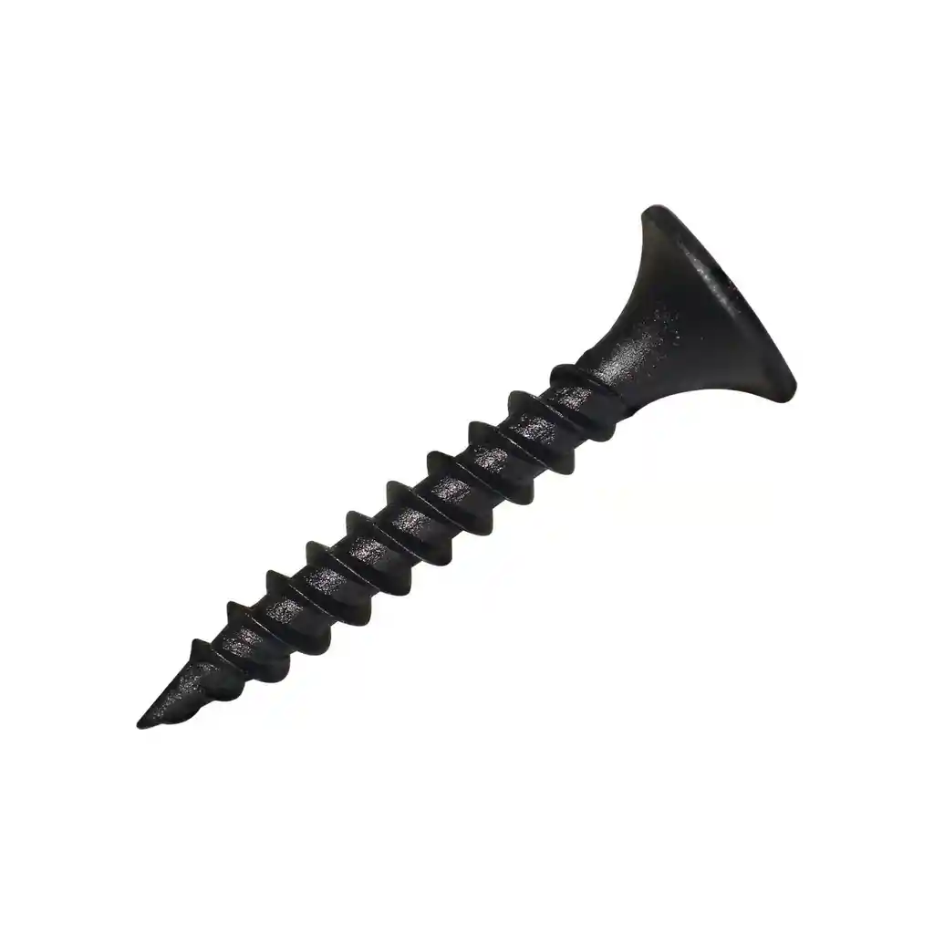 Tornillo Yeso Carton Negro Hilo Fino #6 X 1.1/4"