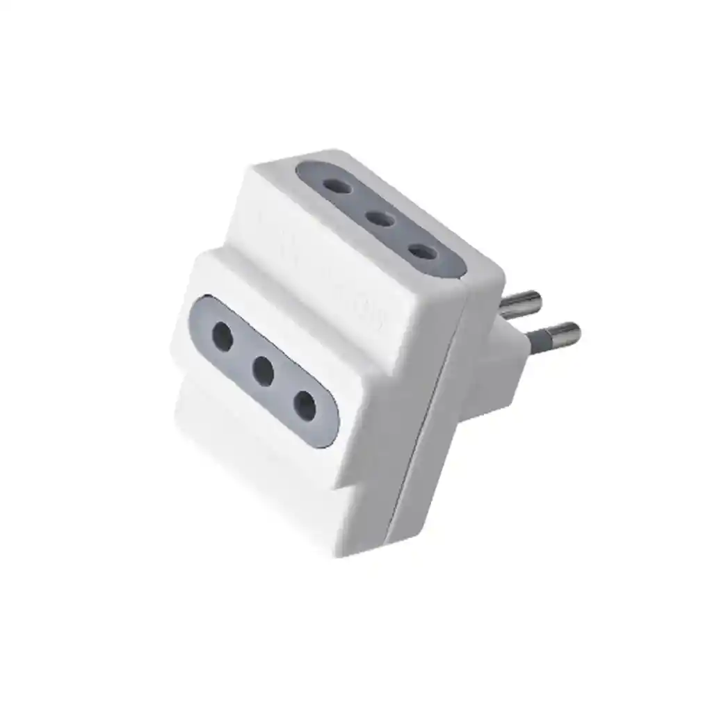 Adaptador Triple 3 Tomas 2p+t 10a