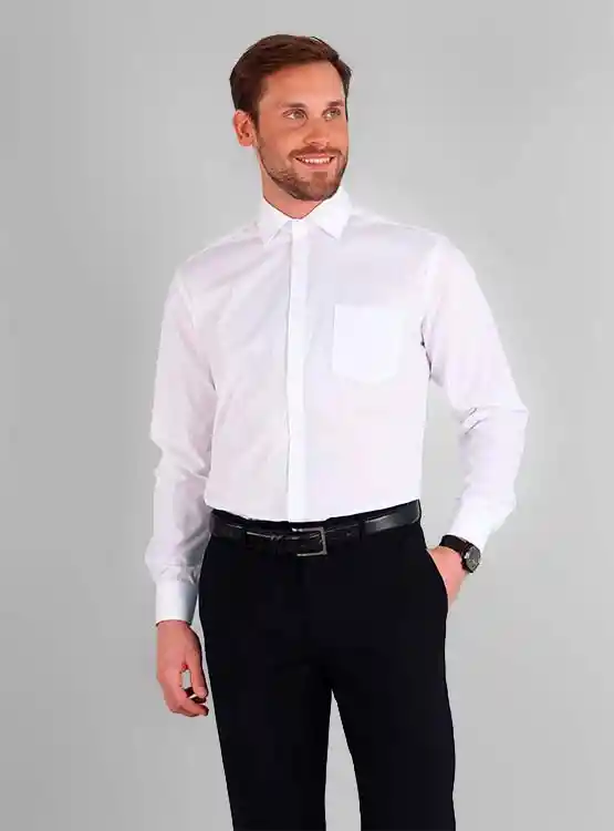 Camisa Ml Van Heusen 100 33/34 Blanco 16