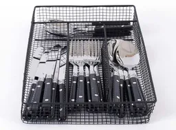 Cuchilleria 24pcs Negra Canasta