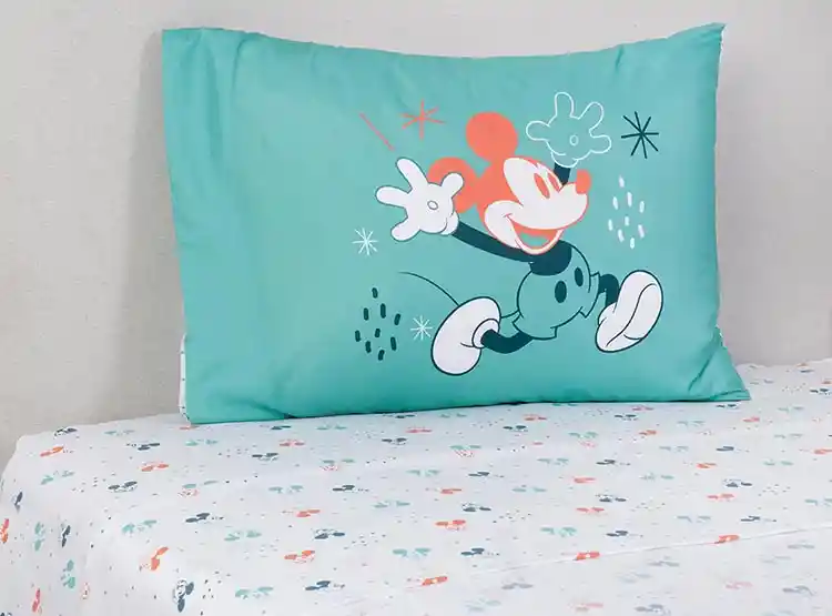 Juego Sábanas Disney Mickey Sketch 1.5 Plazas Estampadas
