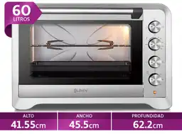 Horno Eléctrico Loven 60 Lt Hell