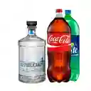 Pisco Republicano Moscatel 750cc + Beb. 3 Litros