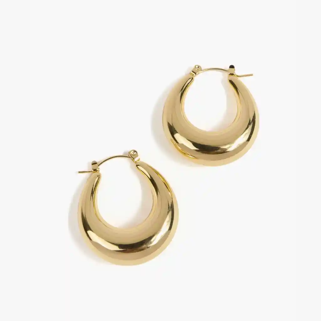 Aros Mujer Argollas Clásicas Dorado