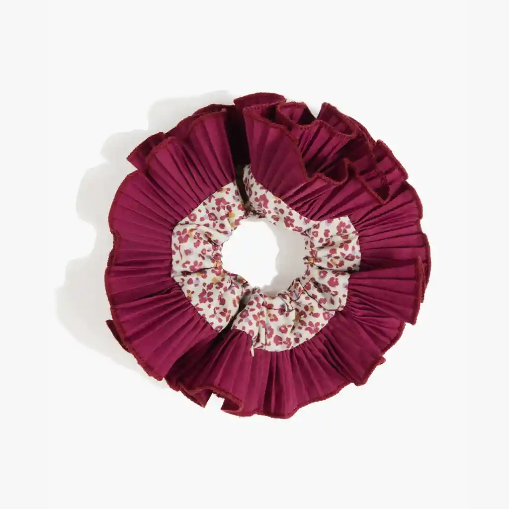 Collet Mujer Manchas Vuelos Burdeo