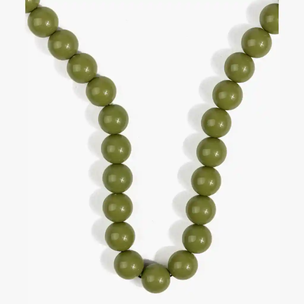 Collar Mujer Borlas Verde