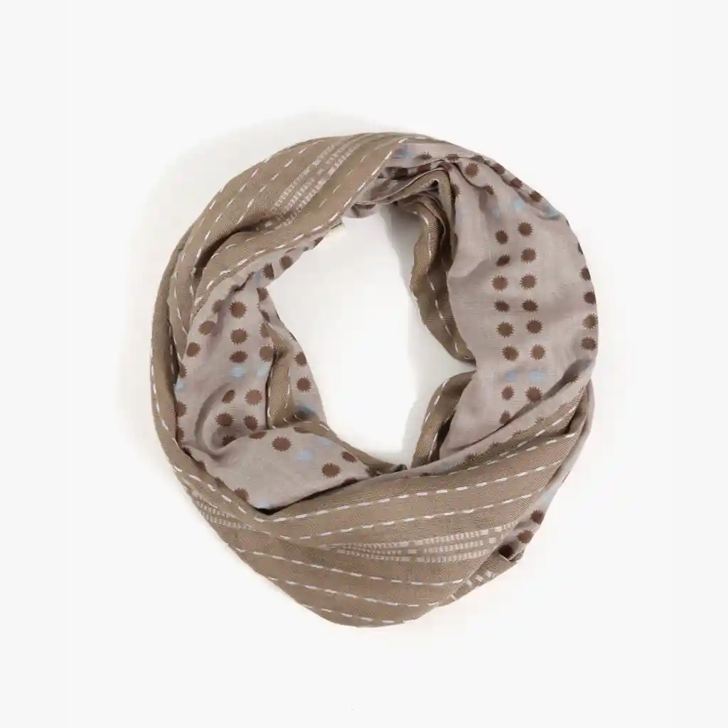 Bufanda Mujer Infinita Soles Gris Claro